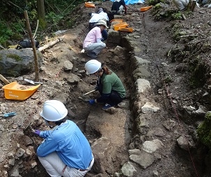 島根県大田市石見銀山遺跡発掘調査の写真